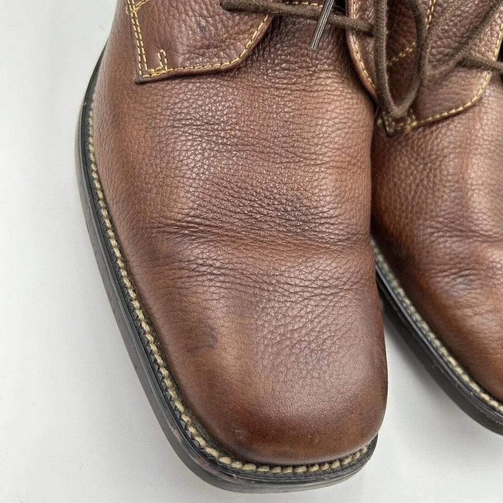 Alfani Chukka Boots Mens 8.5M Brown Soft Leather Lace‎ Up 09-94848